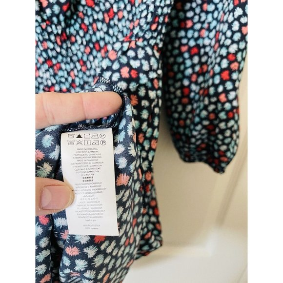 NWT MICHAEL Michael Kors Printed Pebble Crepe Off-the-Shoulder Dress - XS - Picture 6 of 8